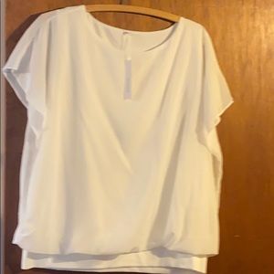 Flowing off white blouse